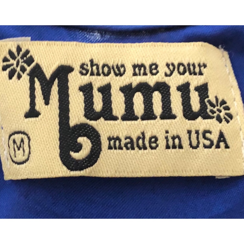 Show me your mumu tank top medium blue blouse - Picture 5 of 5